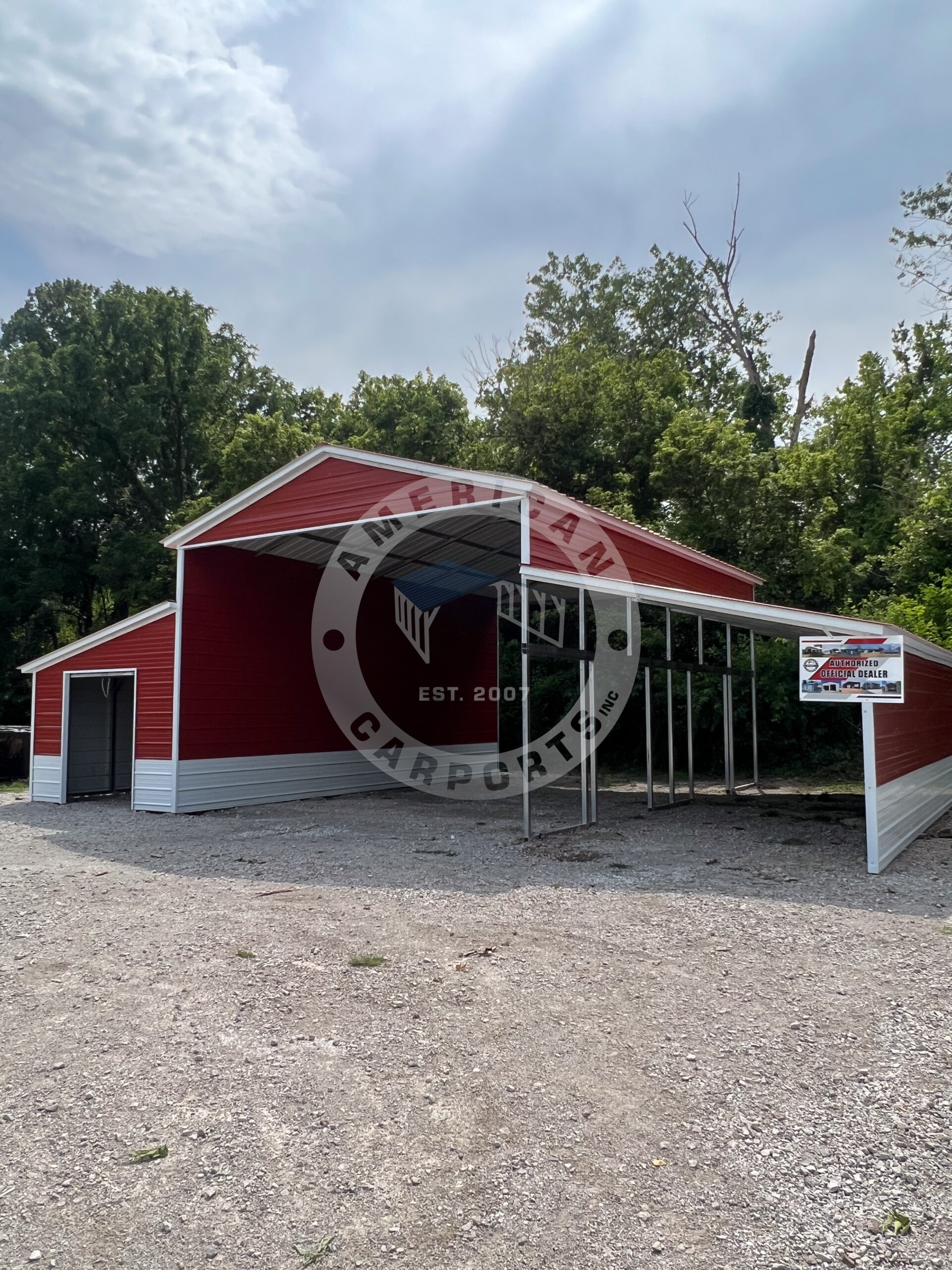 Modesto CA metal barn for versatile storage and usage